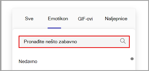 Pretražite sve mogućnosti emotikona.