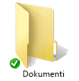 Zeleni prekrivajući element ikone sinkronizacije servisa OneDrive