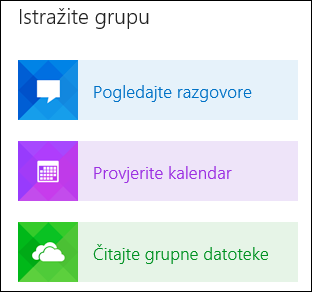 Explore a group in Outlook