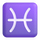 Emotikon horoskopskog znaka ribe u aplikaciji Teams