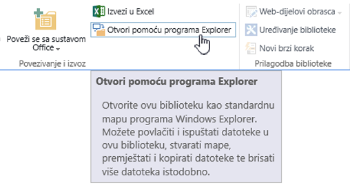 SharePoint 2016 otvoren s eksplorerom u sustavu IE 11