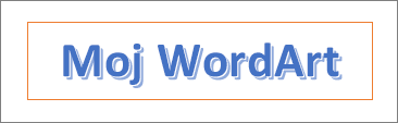 Primjer WordArt grafike