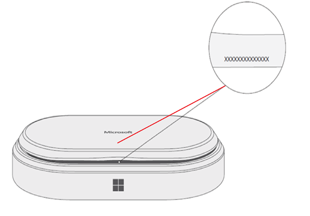 A Microsoft Modern USB-C Speaker beállítása a sorozatszámmal