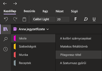 Sötét mód a Windows 10 OneNote-ban