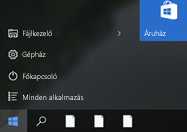 A Windows tálcája társítás nélküli ikonokkal