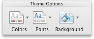 Themes tab, Theme Options group