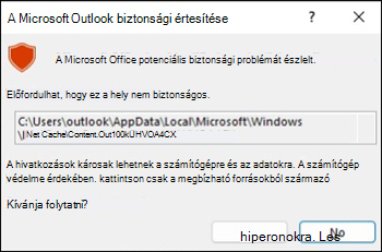 Az Outlook blokkolja .ics fájlokat