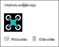 A SharePoint-webhely emblémájának módosítása