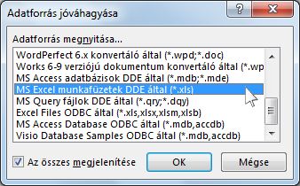 Confirm Data Source dialog box