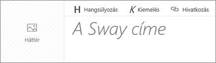 Képernyőkép A sway címe beviteli mezőről