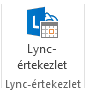 A menüszalag Új Lync-értekezlet ikonja