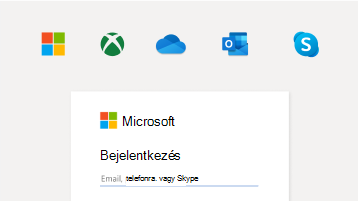 Kép a bejelentkezésről Microsoft-fiókkal
