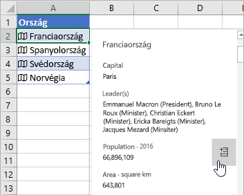 Cursor resting over population field in card, and Extract button