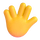 Teams Vulkáni üdvözlet emoji