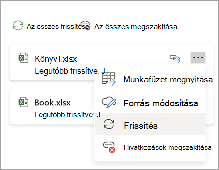 hivatkozás frissítése gomb képernyőképe one.png