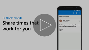 Az értekezletre való elérhetőség elküldését bemutató videó miniatűrje – kattintson a lejátszáshoz