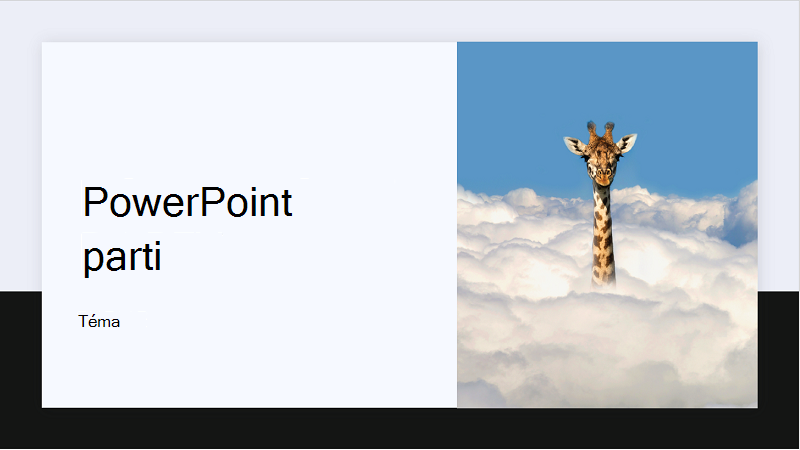 Screenshot of the cover of a PowerPoint party template.