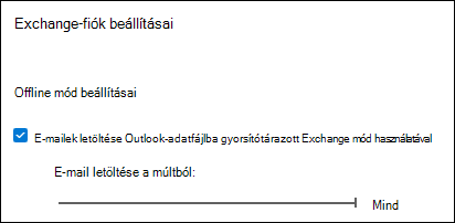 Az Összes csúszka áthelyezése az összes Outlook-e-mail letöltéséhez az e-mailek exportálásakor