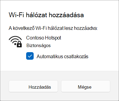 Wi-Fi hálózat hozzáadása Windows 11.