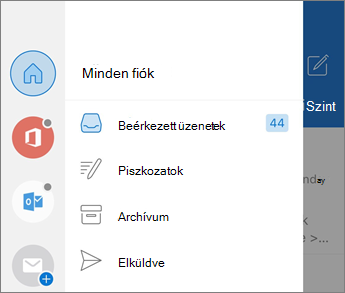 Fiókok hozzáadása az Outlook Mobile-ban