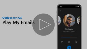 Egy videó iPhone-os miniatűrje az E-mailek lejátszását bemutató videóhoz