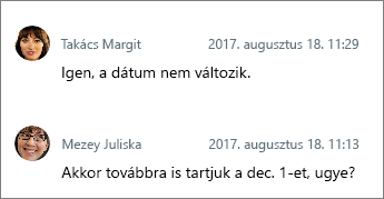 Megjegyzések a legújabbtól a legrégebbiig