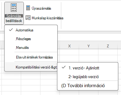 Menu to change Compatibility Version:

Formula > Calculation Options > Compatibility Versions