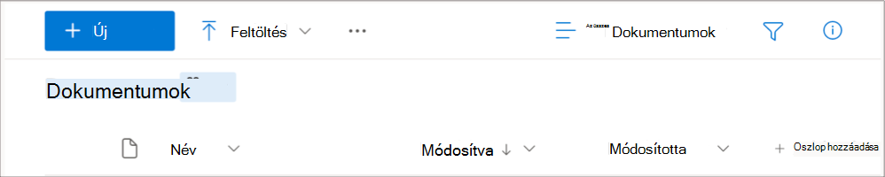 Képernyőkép a közösségi fájlok fejlécéről, ha a Viva Engage csatlakoztatva van a Microsoft 365-höz.