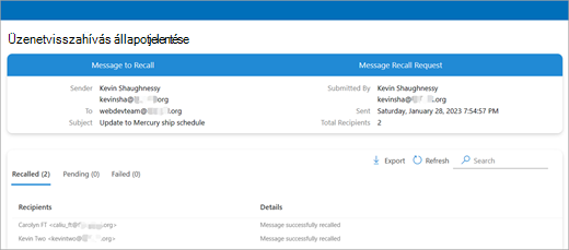 outlook to check on a message screenshot two