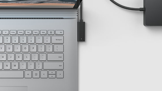 Surface laptop eszköz töltése Surface tápegységen keresztül