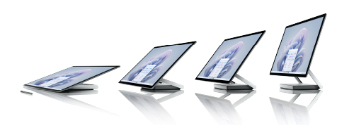 Különböző szögekben jeleníti meg a Surface Studio 2+ eszközt.