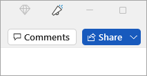 MS Share Document button