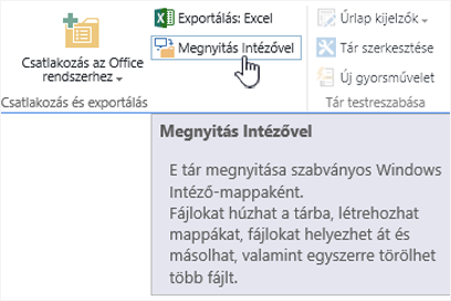 A SharePoint 2016 Megnyitás Intézővel beállítása az Internet Explorer 11-ben