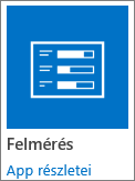 A Felmérés app ikonja a SharePointban