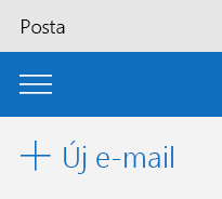 Új e-mail gomb az Outlook Postaláda alkalmazásában