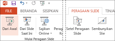 Memulai presentasi Anda dari awal