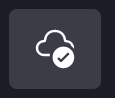 Gambar ikon cloud Clipchamp saat fitur diaktifkan