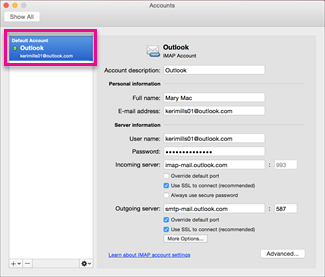 add email account in outlook 2011 for mac