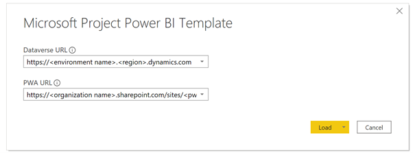 Microsoft Project Power BI Templat