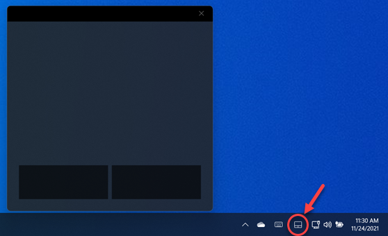 Cara mengaktifkan touchpad virtual di Windows 11.