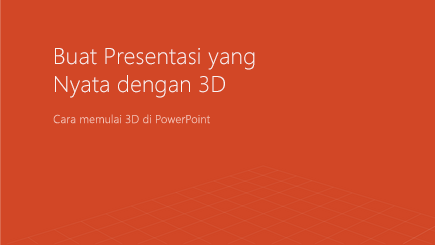 Cuplikan layar sampul templat 3D PowerPoint