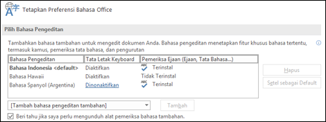 bahasa indonesia microsoft office 2019