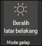 Menonaktifkan mode gelap