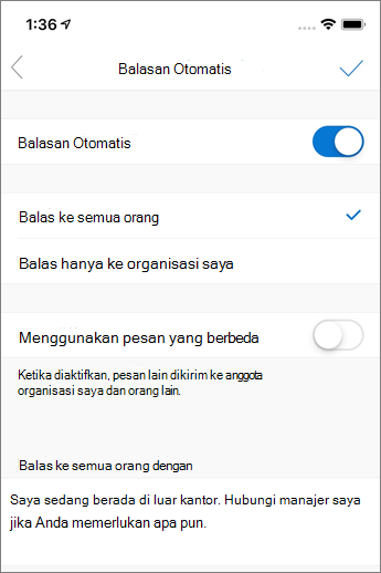 Membuat ulang otomatis di Outlook Mobile