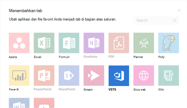 Menambahkan tab Visual Studio