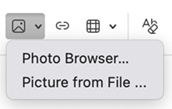 Menyisipkan gambar Outlook untuk Mac ke dalam tanda tangan