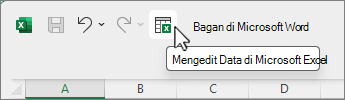Edit data pada tombol Microsoft Excel