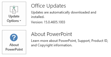 The screenshot for PowerPoint click to run 