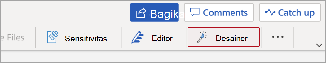 Gambar tombol ikon Word Designer