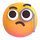 Emoji wajah teams dengan monokel